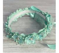 Kids Dreams Ribbon & Pearl Flower Crown - Various Colours - Mint