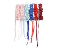 Kids Dreams Ribbon & Pearl Flower Crown - Various Colours - Royal Blue