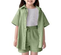 Kids Dress Cute Teen Clothes Pink Tshirt for Girls Summer Outfits Crop Top Tween Shorts Cardigans Dresses Tops Mermaid Girls' Hoodie Purple Activewear Sets Gymnastics,A-Green,13-14 Years