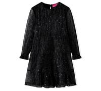 Kids' Dress with Long Sleeves Black 116