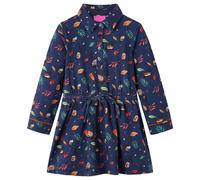 Kids' Dress with Long Sleeves Navy 128