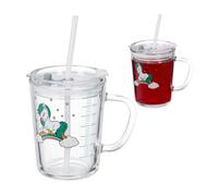 Kids' drinking cups Children's Glass Set Pony motif mugs 400 ml Dishwasher Safe