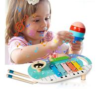 Kids Drum Kit, Baby Musical Instruments Toys for 1 Year Old Girls Boys, Toddler Wooden Drum Set Percussion Instruments Music Sensor Toys Birthday Gifts for 1 2 3 4 5 6 Year Old
