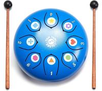 Kids Drum Kit MONTESSORI toys for 3 4 5 6 7 8 year old Handpan Steel Tongue Drum Musical Instrument I 6 inches 8 notes I Learning Resources Educational Toys for 3-8 year old