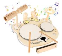 Kids Drum Set for Toddlers, 9 in 1 Wooden Musical Table Drum Kit for Kids, Toddlers Drum Toys for Boy Girls Birthday Gift