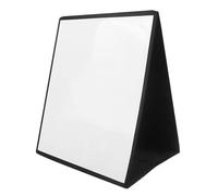 Kids Dry Erase Easel - Two Way Reversible Slate, Metal Backed Notice Board, Compact Holder Base | Art Practice, Tutor Demonstration Tool, Reminder Organizer for Playroom Learning Space
