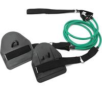 Kids Dry Land Swim Trainer Resistance Band with Paddles, Green | Unisex, Arm Strength Training, Swimming Equipment, Dry Land Use