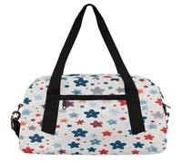 Kids Duffle Bag Boys Girls Small Sport Dance Gym Bag for Overnight Travel Weekender Carry On, Retro Colored Stars, 18.5"L x 9.4"W x 7.8"H