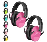 Kids Ear Defenders 2 Pack, BraveKoi Children Noise Cancelling Headphones 26dB SNR Foldable Adjustable Hearing Protection Noise Cancelling Earmuffs for Autism, Boys, Girls, Toddlers (Age 3-16 Year Old)