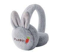 Kids Ear Muffs Cute Fluffy Plush Cold Proof Ear Muffs Foldable Winter Warm Earmuffs Girls Boys Adjustable Ear Warmers Cycling Skiing Full Cover Thermal Ear Protectors Faux Fur Cold Weather Headwear