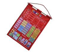 Kids Early Education Learning Calendar with Weather Station Wall | Cloth material,43.5x63.5cm,includes 1 Pc,teaches days,months,seasons,weather,movable pieces