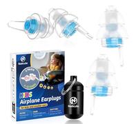 Kids Earplugs - Pressure Relief & Preventing Ear Pain Airplane Travel Ear Plugs, Reusable Noise Sensitivity Earbuds for Home, School, Playtime & Beyond | Comfy, 25dB Noise Reduction(6-12yrs)
