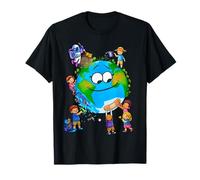 Kids Earth Day 2026 Clean Heal Save The Planet Boys Girls T-Shirt