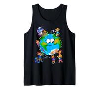 Kids Earth Day 2026 Clean Heal Save The Planet Boys Girls Tank Top