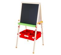 Kids Easel Chalkboard Blackboard Whiteboard Adjust Height Teamson Kids TK-FB028R