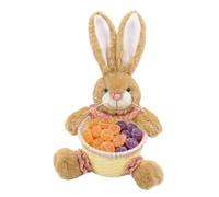 Kids Easter Basket - Bunny Shaped Egg Organizer, Spring Holiday Chocolate Holder, Woven Basket, Easy Carry Design | Festive Treat Container for Kids Home Party Family Gathering Food Snack Cho