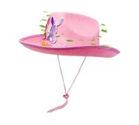 Kids Easter Cowboy Hat Non-Woven Fabric 26 x 33 x 12 cm Colourful Bunny Ear Hat For Children's Easter Costume, Carnival, Stage Performance, Birthday Party | Western Festive Dress-Up for Boys Girls H