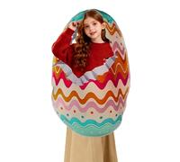 Kids Easter Egg Dress Costume - Creative Role Play Outfit, Colorful Egg Style Design, Soft Breathable Fabric Material, Easy Wear Pullover Structure, Lightweight Comfortable Fit | Holiday Party Celebra