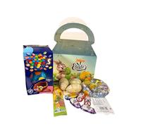 Kids Easter Eggs Hamper - Easter Egg Hunt Box for Boys & Girls - Includes Hollow Milk Chocolate eggs, chocolate lolly - Easter Basket Killers and Easter Gifts