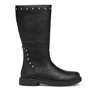 Geox J Eclair Girl D Mid Calf Boot, Black, 10 UK Child