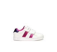Kids Eclyper Breathable Trainers with Touch 'n' Close Fastening White/Fuchsia