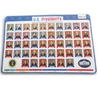 Kids Educational Placemat - Wipe-Clean Lunch Mat for Early Learning - 17.5 x 11.5 Inches (US Presidents - 1-46)