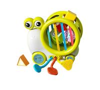 Kids Educational Toy Geometry Shape Blocks Multifunctional Hand Game Interactive Color & Shape Recognition Developmental Toy for Babies