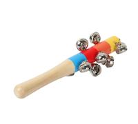 Kids Educational Wooden Shaker Toy Sound Maker Hand Shaker Shaking Bells for Music Development and Sensory Play At Homes Warm Tone for Music Class & Family Funs