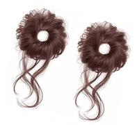 Kids Elastic Synthetic Hair Bun Messy Styles Bun Extension Great For Girl School Event Daily Wear And RolePlaying Cosplay Piece For Kids