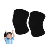 Kids Elbow Brace for Sports, 1 Pair Nylon Knit Elbow Pads, Compression Arm Sleeve, Suitable for Boys Girls Teen Basketball Volleyball Weight Lifting (Black, M) (Black, M)