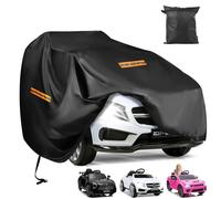 Kids Electric Car Cover,Heavy Duty 420D Oxford Kids Ride-On Toy Car Cover Waterproof,Universal Covers for Kids Electric Vehicle with Waterproof Strip,3 Reflective Strips,Windproof Buckle,Anti-UV