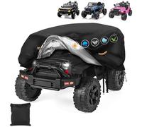 Kids Electric Car Cover Waterproof, Heavy Duty 900D Outdoor Ride On Cars Cover Waterproof, Windproof Buckle, Reflective Strip, Universal Large Toy Car Cover Anti-UV Rain Dust All Weather Protection