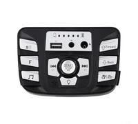 Kids Electric Car Dashboard Console, 12V/24V Ride On Car Control Panel with Music, Storytelling, Power Display and Speed Adjustment for Baby Stroller Central Switch(C 12V)