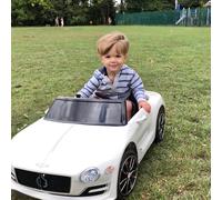 Kids Electric Car Kids Ride on Toys W/ LED Lights-White
