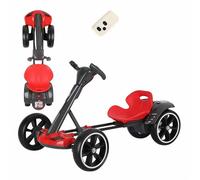 Kids Electric Go Kart, 6V Ride-On Toy for Ages 3+, Foldable Drift Kart with Adjustable Seat, Reverse, Music & Lights for Indoor & Outdoor Fun