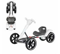 Kids Electric Go Kart, 6V Ride-On Toy for Ages 3+, Foldable Drift Kart with Adjustable Seat, Reverse, Music & Lights for Indoor & Outdoor Fun