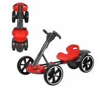 Kids Electric Go Kart, 6V Ride-On Toy for Ages 3+, Foldable Drift Kart with Adjustable Seat, Reverse, Music & Lights for Indoor & Outdoor Fun
