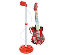 Kids Electric Guitar Toy for 15 Year Old Boy Gift, Small Toy Electric Guitars with 4 Strings for Toddlers Light Up Toddler Guitar Music Toys for Boys Girls Gifts (Red with Micro)