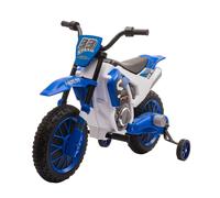 Kids Electric Motorbike Ride On Motorcycle Motocross Training Wheels 12V Blue