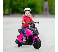 Kids Electric Motorcycle Ride-On Toy 6V Battery Powered for 2-4 Years Old HOMCOM Pink One Size