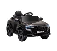 Kids Electric Ride On Audi RS Q8 Childrens 6V Car Lights USB MP3 Bluetooth Black
