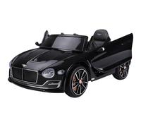 Kids Electric Ride-on Bentley Car LED Lights Music Parental Remote 3-5 Yrs Black