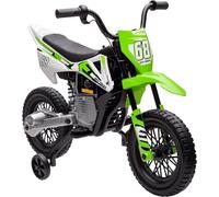 Aiyaplay 12V Kids Electric Motorcycle W/ Twist Grip Throttle, Music, Blue