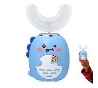 Kids Electric Toothbrush, Cartoon Auto Brush, 4.17x10.16cm, U Shape Silicone Tooth Cleaner, Son ic O RAL Device, Waterproof 3-Speed Timer, for Boys Girls Morning and Bedtime Routine