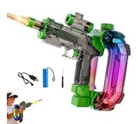Kids Electric Water Gun with LED Lights & Sound, 32 FT Powerful Automatic Water Pistol Blaster Toys, Large Capacity Water Squirt Guns, Automatic Water Gun Water Pistols Water Toy Guns for Kids (Green)