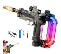 Kids Electric Water Gun with LED Lights & Sound, 32 FT Powerful Automatic Water Pistol Blaster Toys, Large Capacity Water Squirt Guns, Automatic Water Gun Water Pistols Water Toy Guns for Kids (Black)