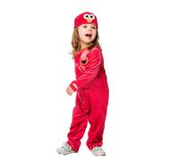 Kids Elmo Sesame Street Jumpsuit Halloween Toddler Fancy Dress Costume