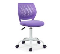 Kids Ergonomic Study Chair Swivel Desk Chair 5 Wheels Adjustable Height