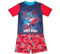 Kids Essentials Boys Spiderman Short Pyjamas Marvel Comics Character Nightwear (Spiderman Webbed - Shortie, 4-5 Years)