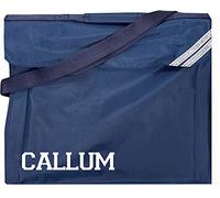 Kids Essentials Personalised Name School Book Bag Multiple Colours Back to School Block Name (Navy)